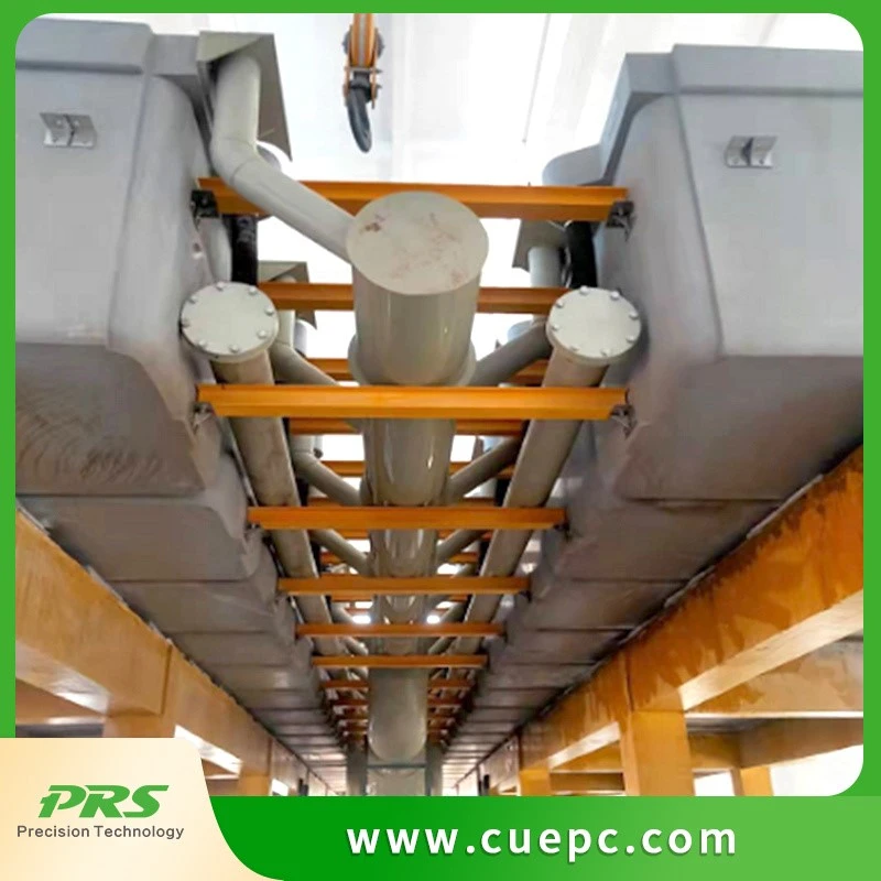 Sistem de conducte pentru instalația de extracție cu solvenți de cupru